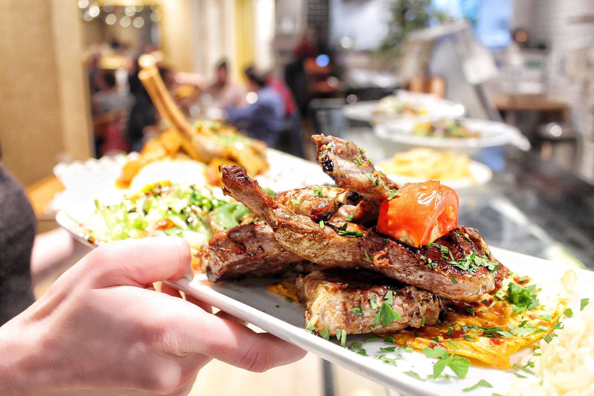 kebab served at café Istanbul Manchester 