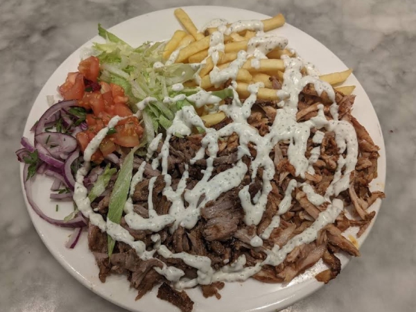   doner kebabs served at Café Istanbul in Manchester 